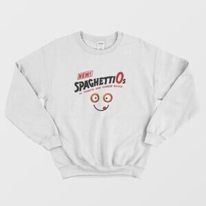 Spaghettios Retro Funny Graphic Pop Culture Sweatshirt